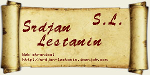 Srđan Leštanin vizit kartica